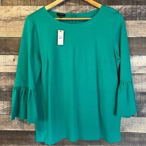 NWT Talbots Vivid Jade Business Casual Top‎